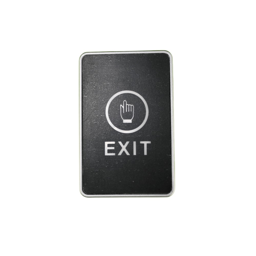 Botón Touch "EXIT" 5 hilos Rectangular Negro